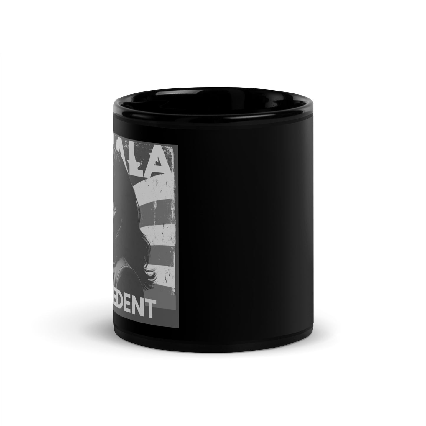 'Americana' Black Glossy Mug