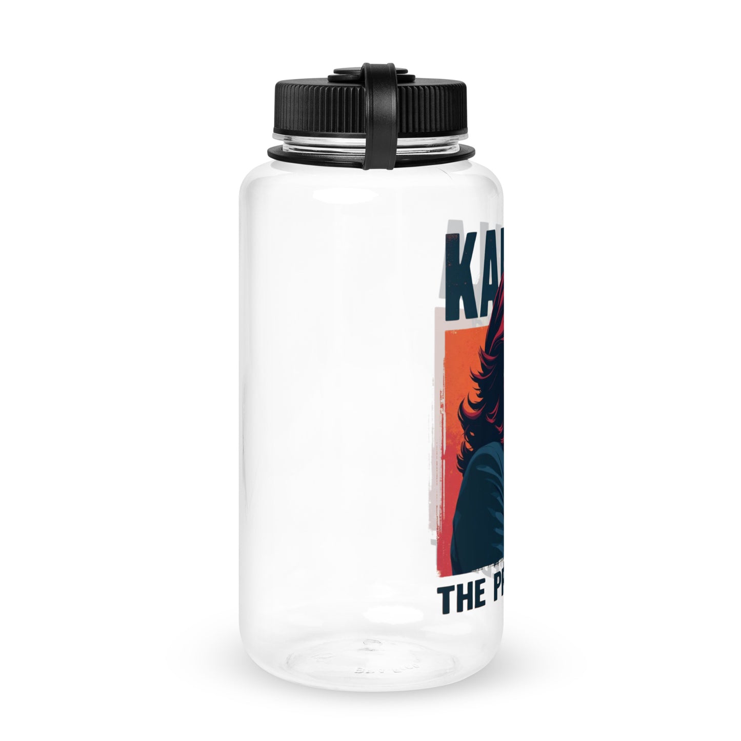 'The Boss' Wide mouth plastic water bottle