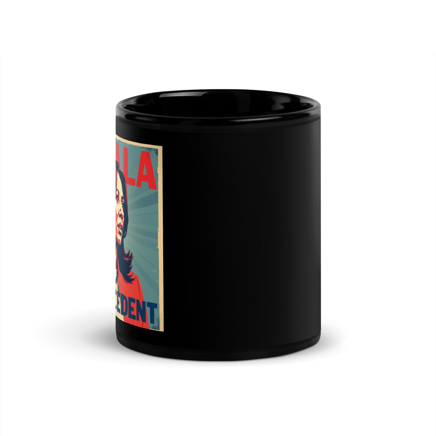 'Born Ready' Black Glossy Mug