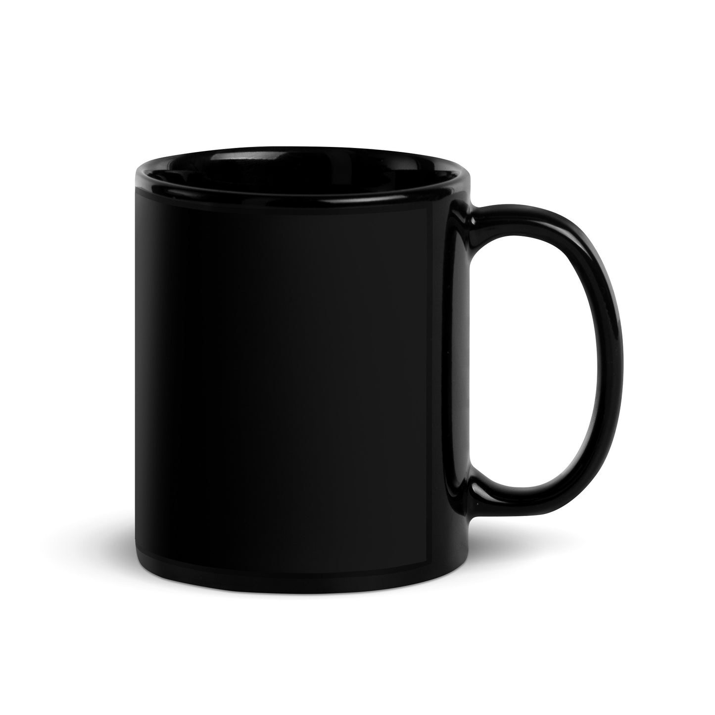 'Born Ready' Black Glossy Mug