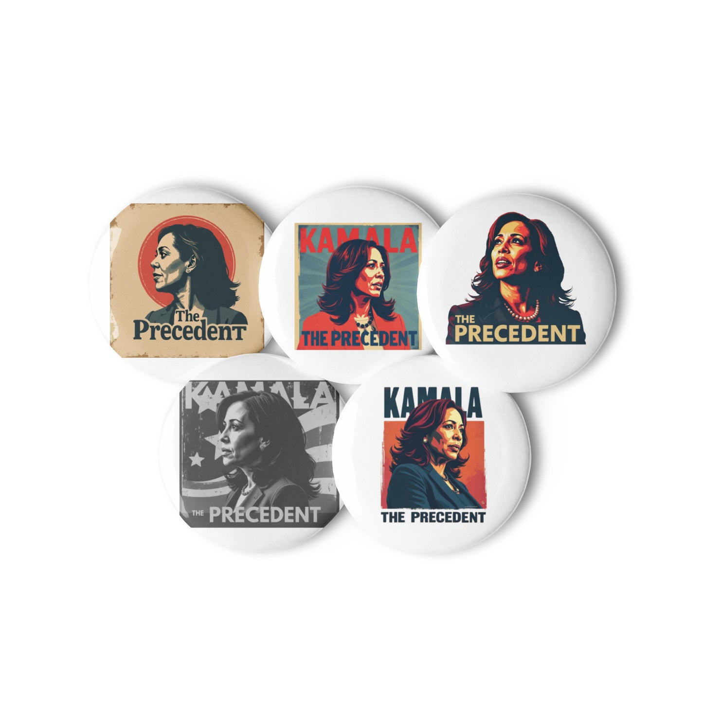 'The Precedent' Variety Set of pin buttons