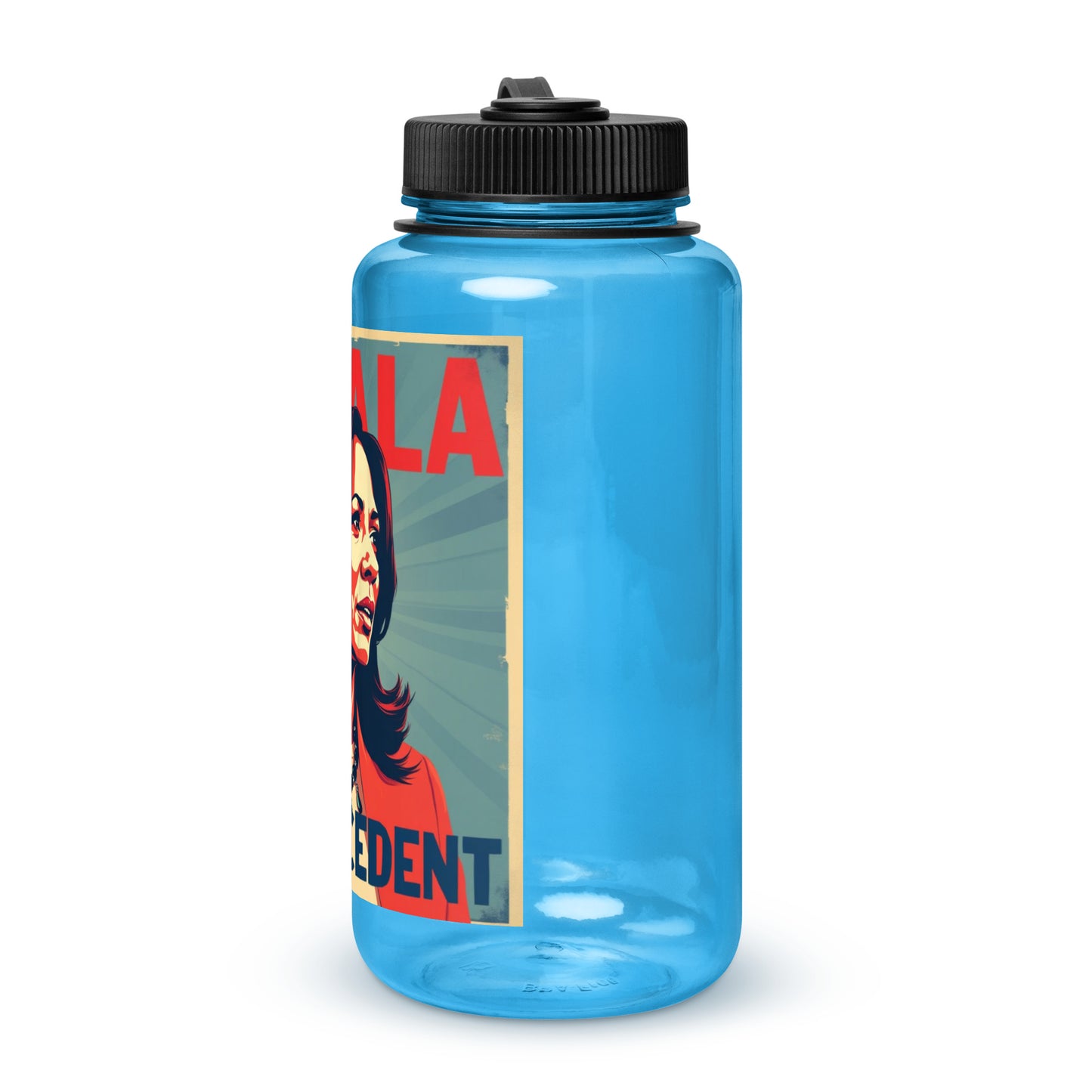 'Born Ready' Wide mouth plastic water bottle