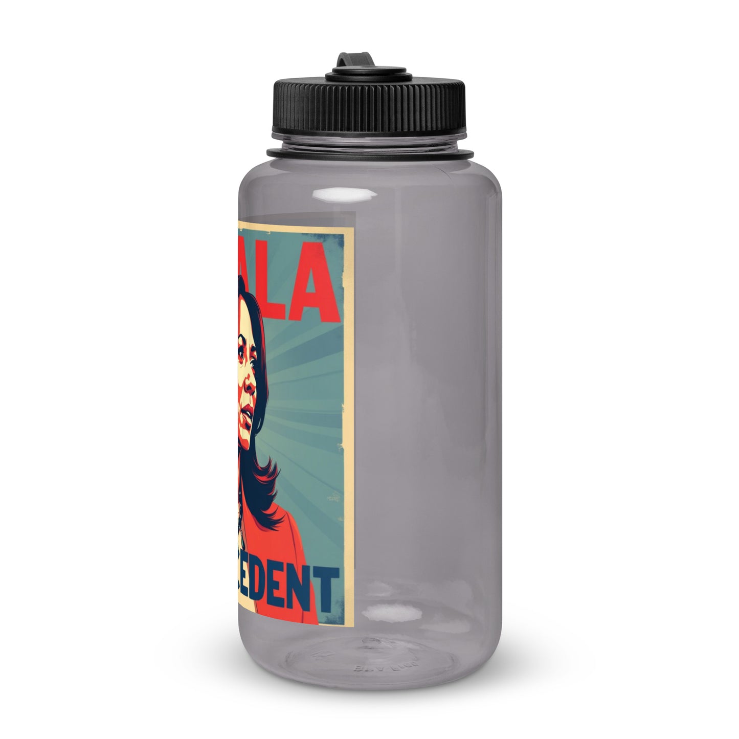 'Born Ready' Wide mouth plastic water bottle