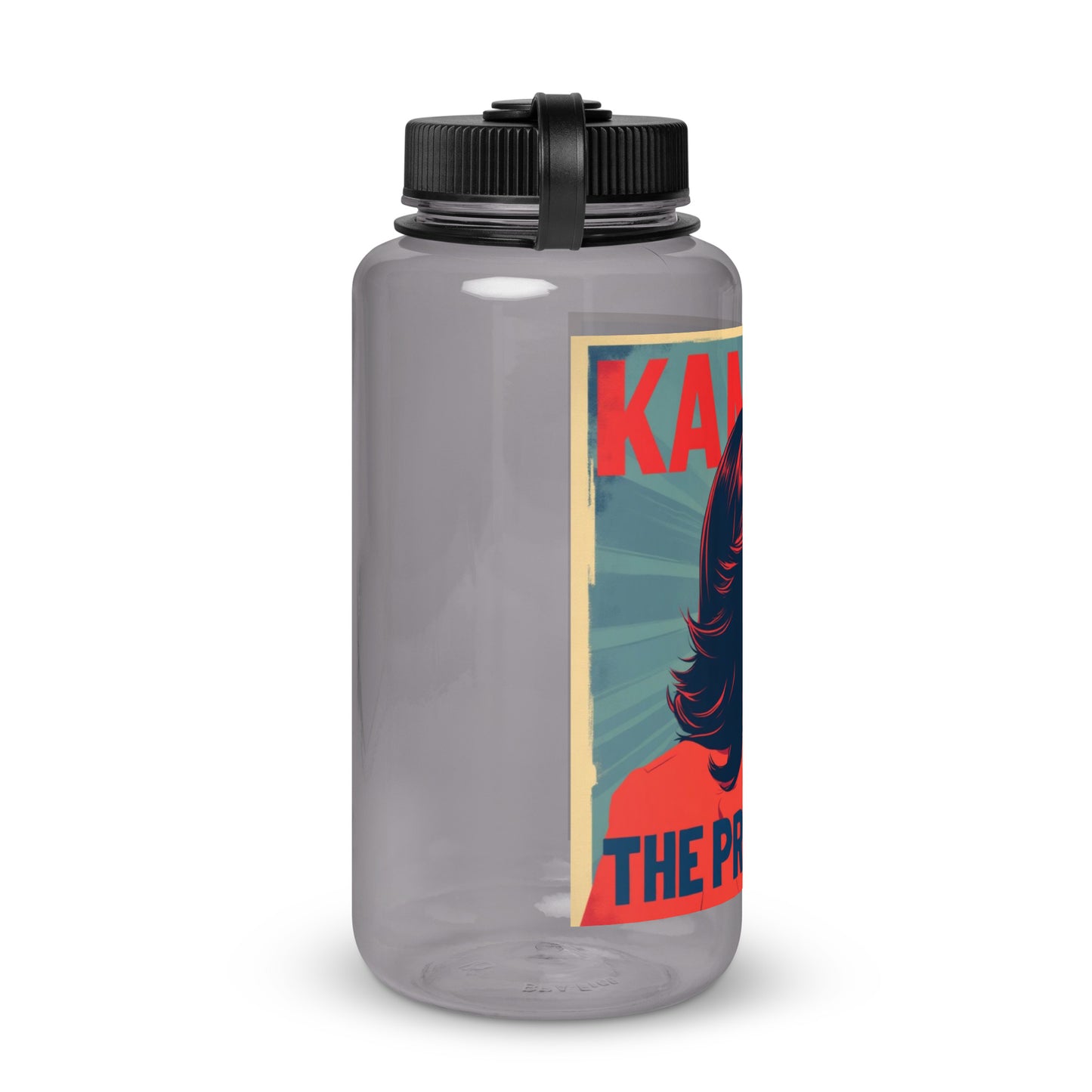 'Born Ready' Wide mouth plastic water bottle