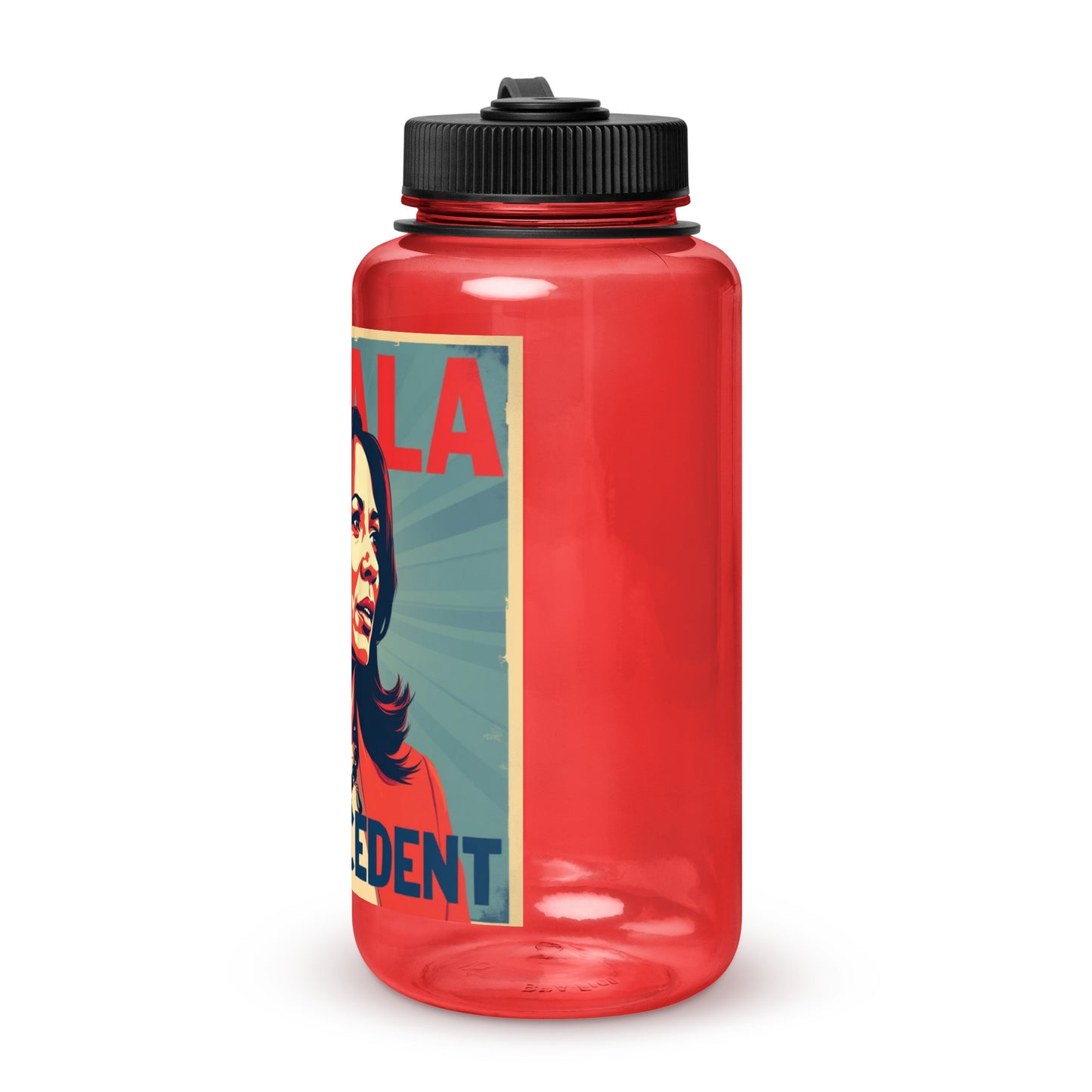 'Born Ready' Wide mouth plastic water bottle