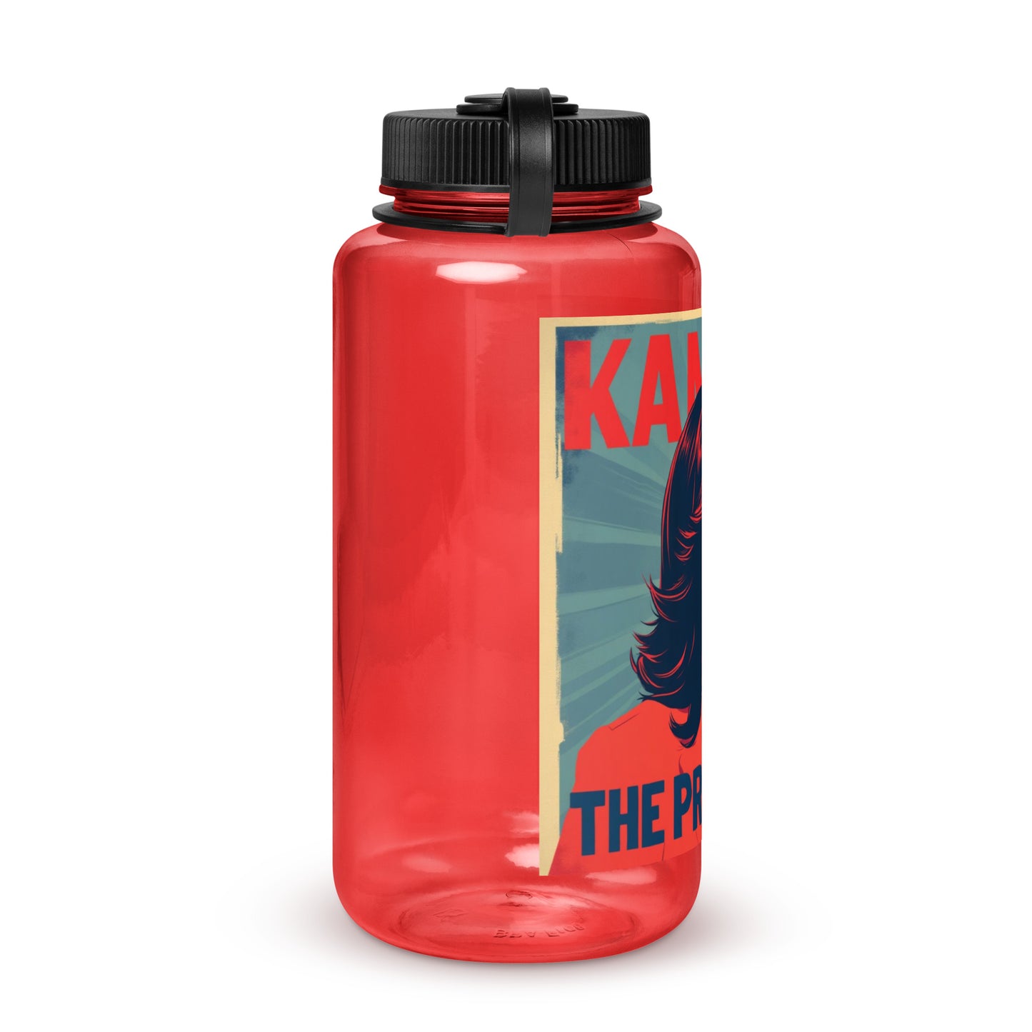 'Born Ready' Wide mouth plastic water bottle